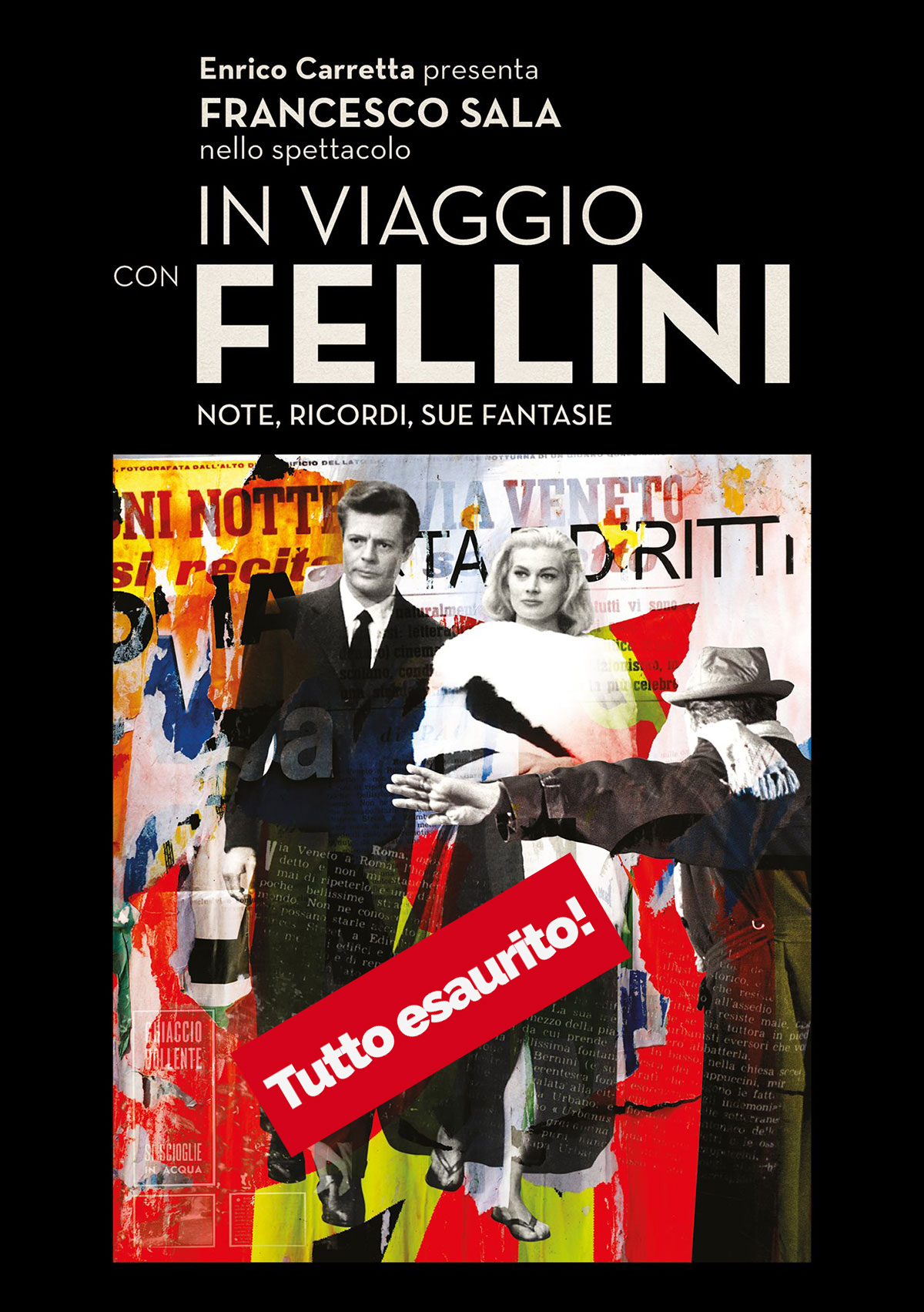 In viaggio con Fellini - Note, ricordi, sue fantasie - TeatroLoSpazio - 21 gennaio 2020 - Via Locri 42 00183 Roma