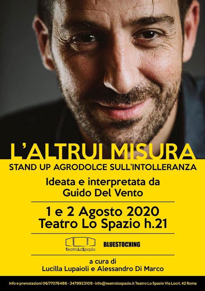 Teatro Lo Spazio - L'Altrui Misura - 1 e 2 agosto 2020 - Via Locri 43, Roma